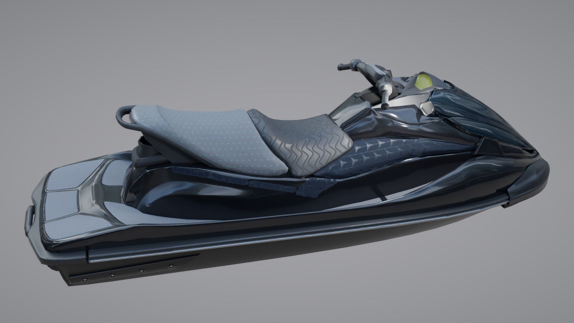 Jetski jet ski Low-poly 3D model_4