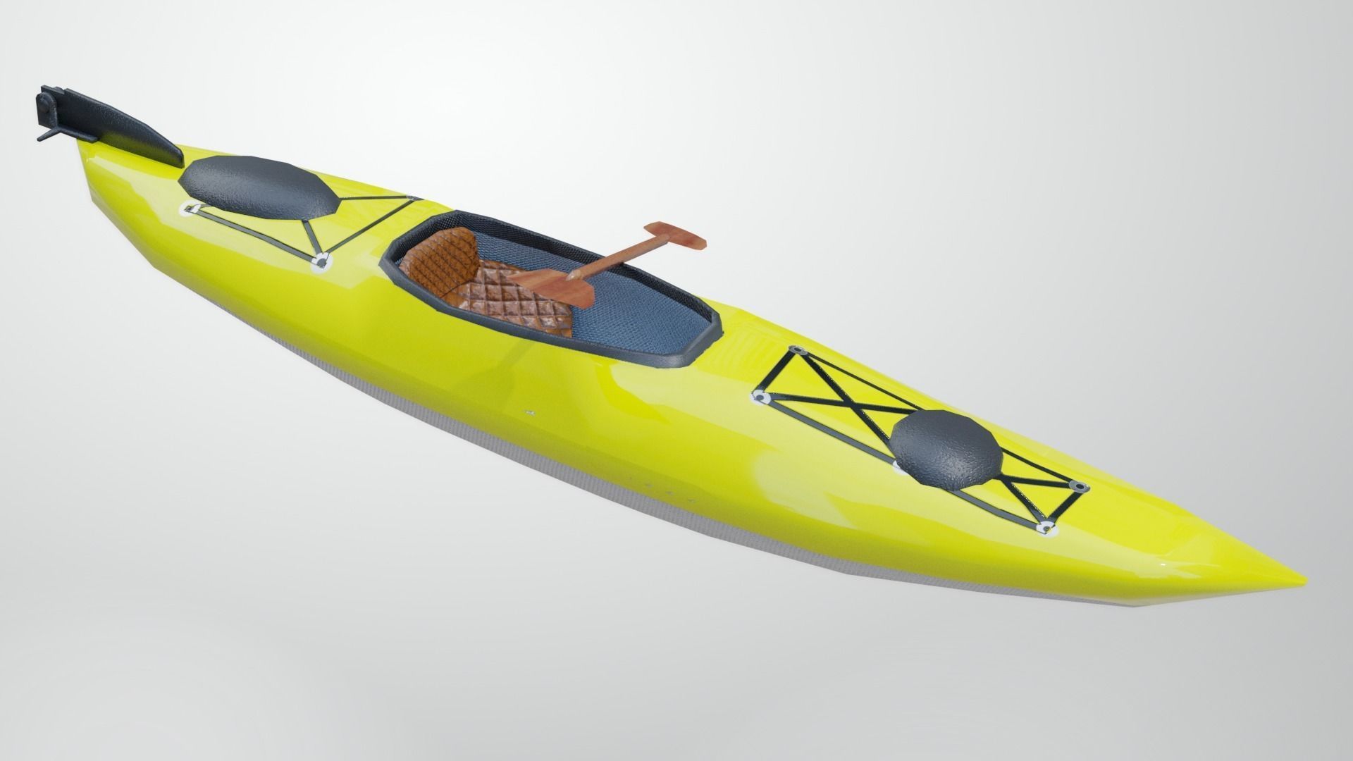 Kayak Low-poly 3D model_18