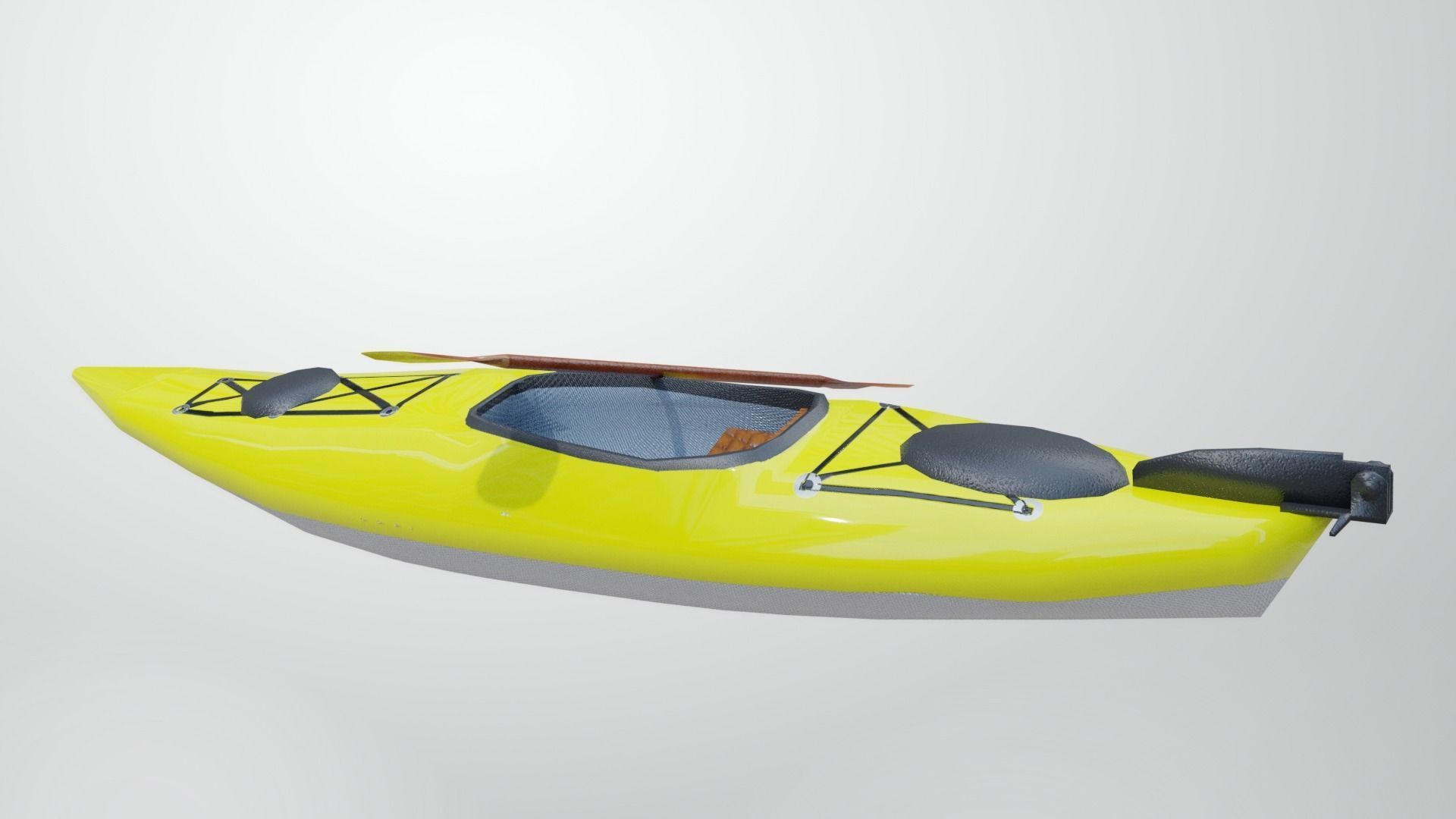 Kayak Low-poly 3D model_29