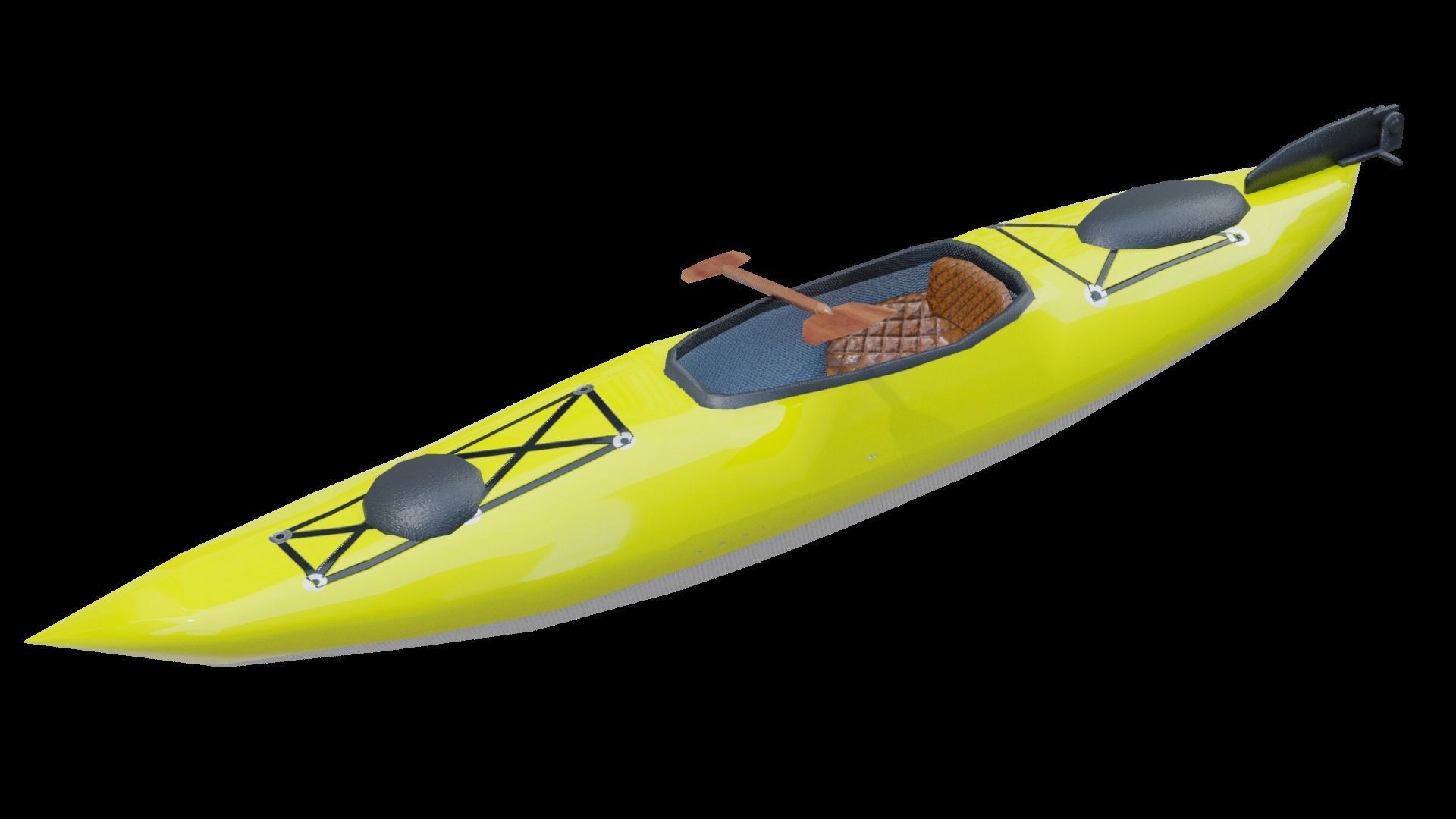 Kayak Low-poly 3D model_35