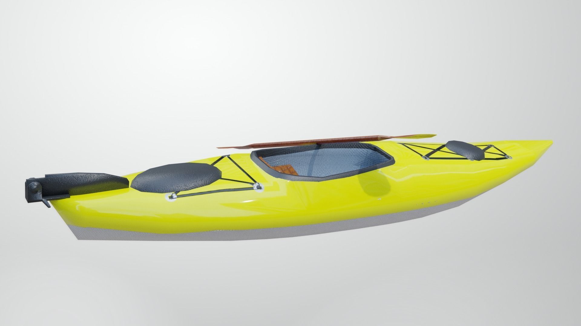 Kayak Low-poly 3D model_10
