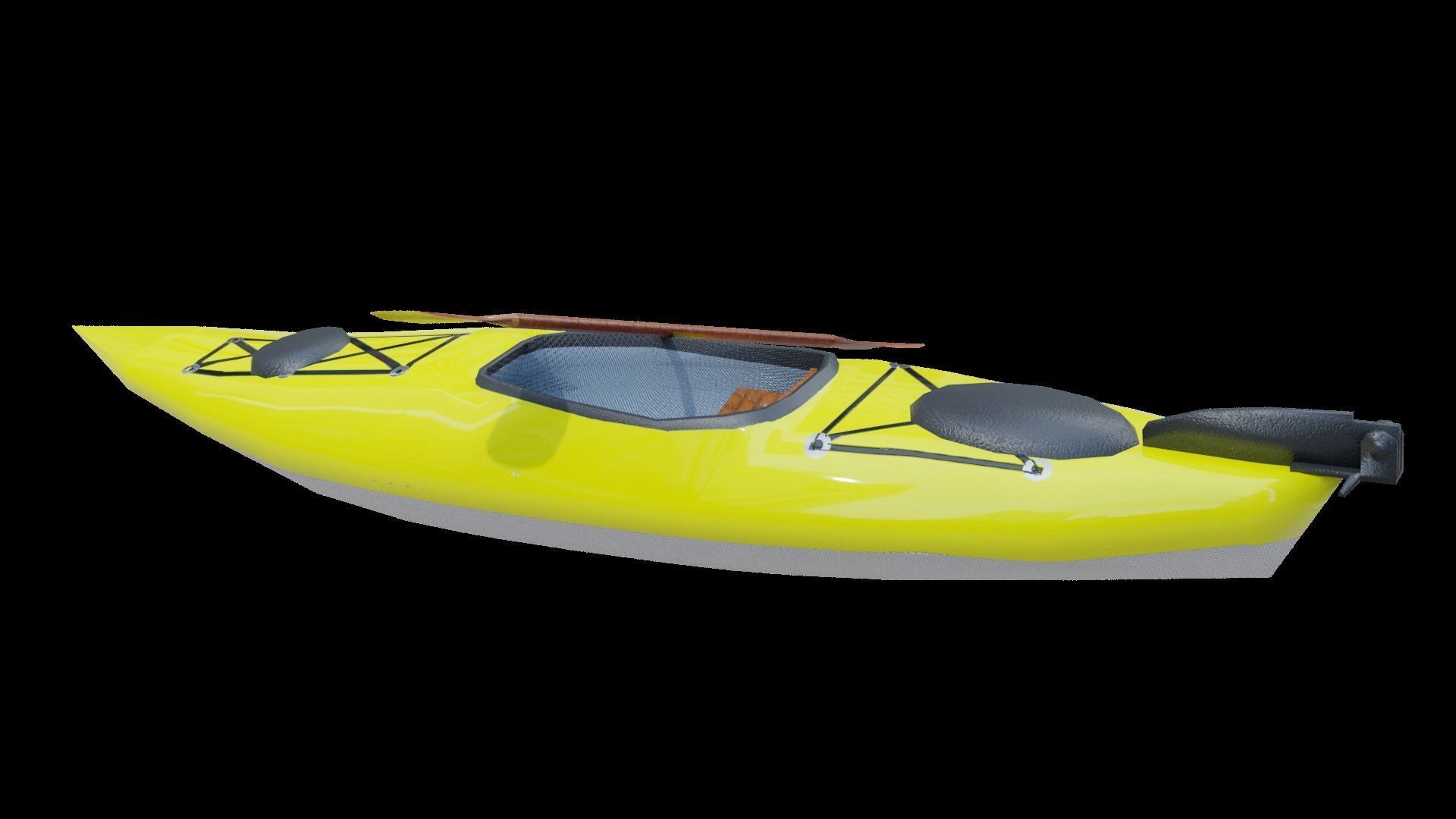 Kayak Low-poly 3D model_30