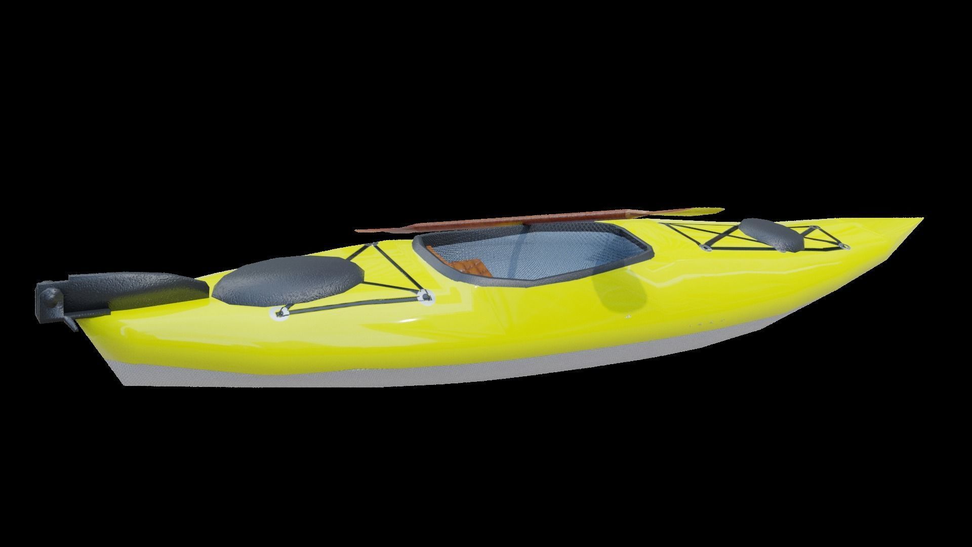 Kayak Low-poly 3D model_12