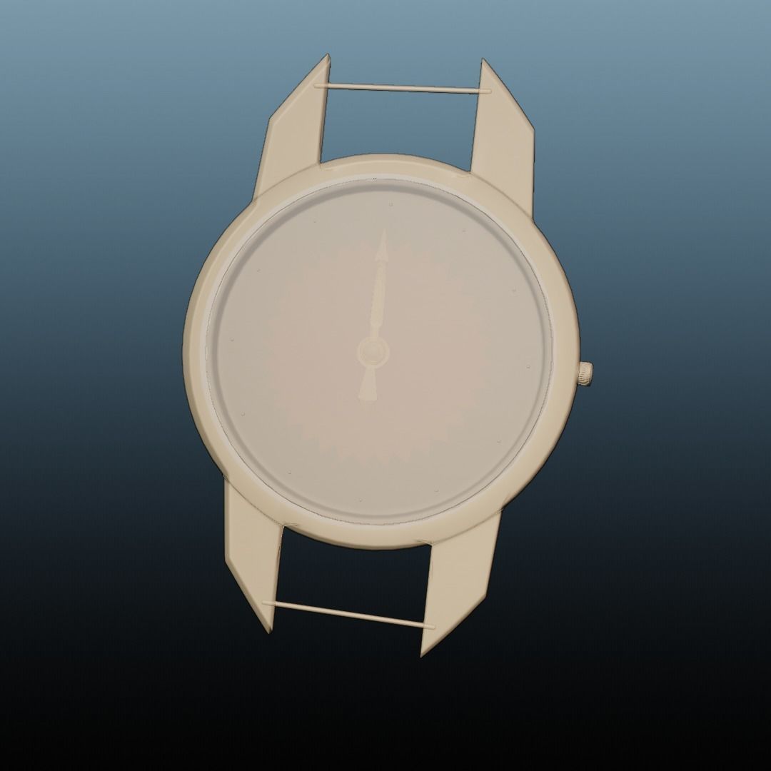 Uhr Watch Animation Lowpoly 3D model_38