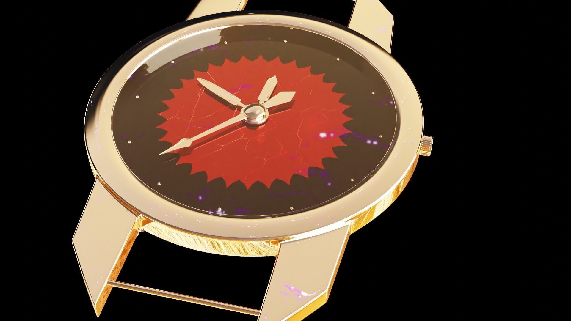 Uhr Watch Animation Lowpoly 3D model_6