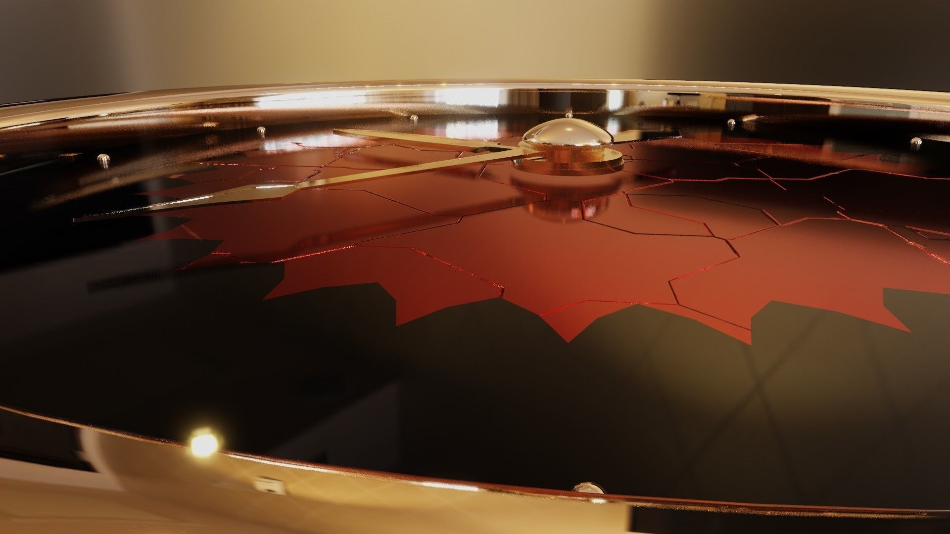 Uhr Watch Animation Lowpoly 3D model_3