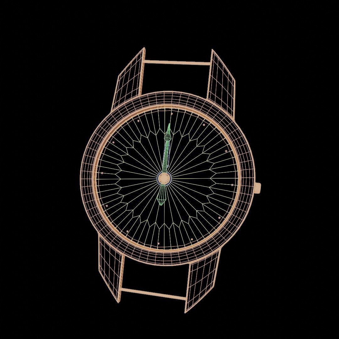 Uhr Watch Animation Lowpoly 3D model_27