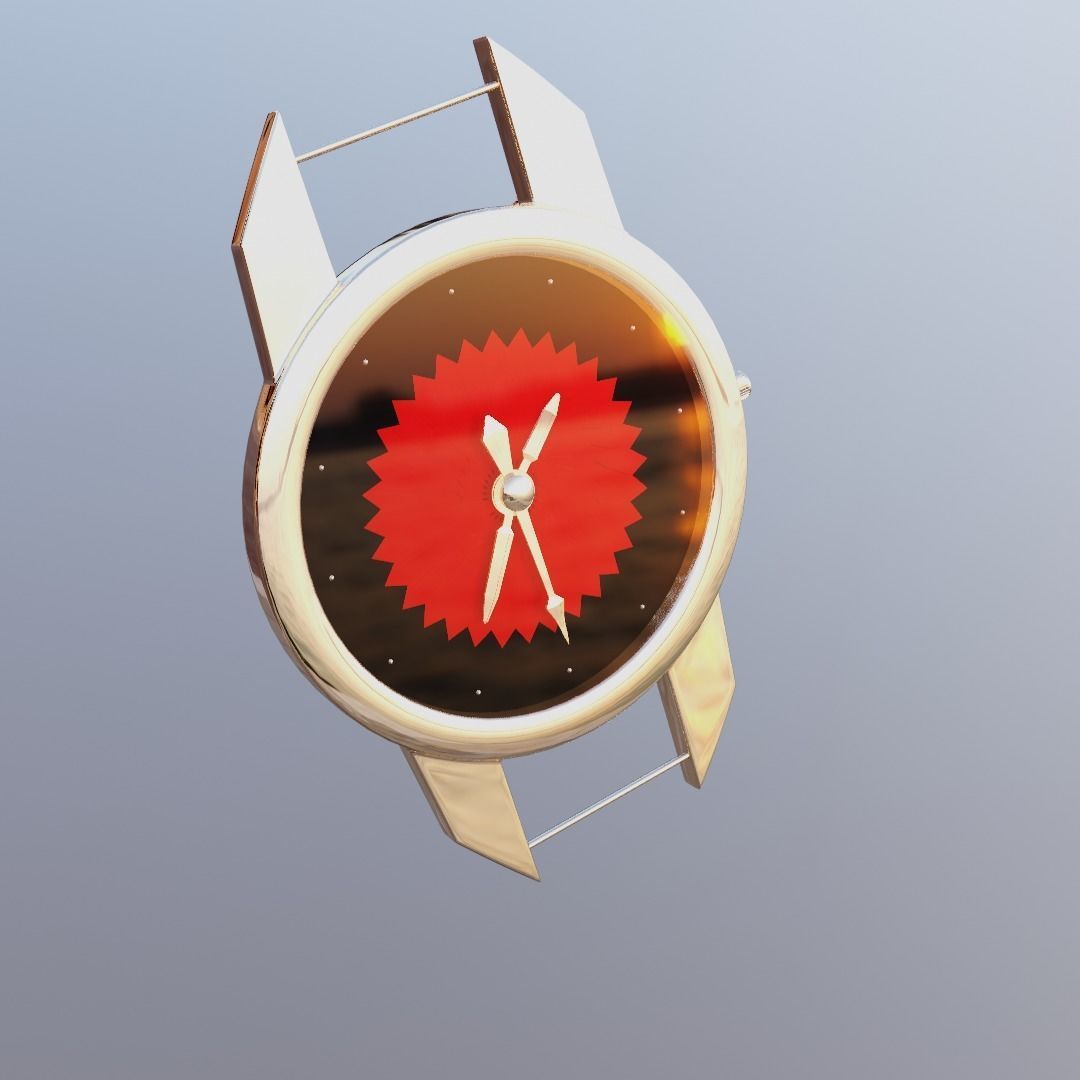 Uhr Watch Animation Lowpoly 3D model_39