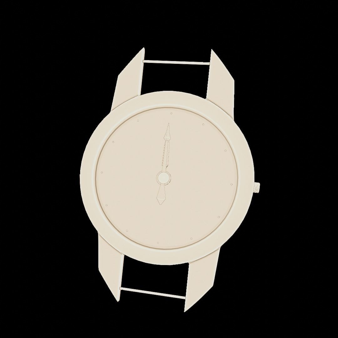 Uhr Watch Animation Lowpoly 3D model_24