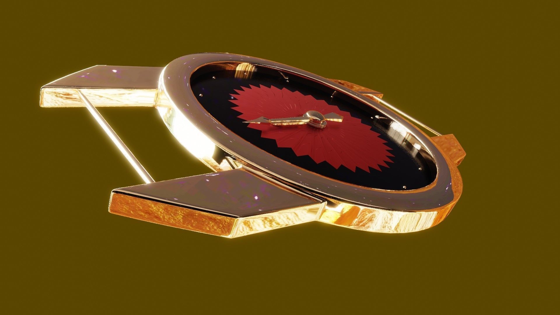 Uhr Watch Animation Lowpoly 3D model_10