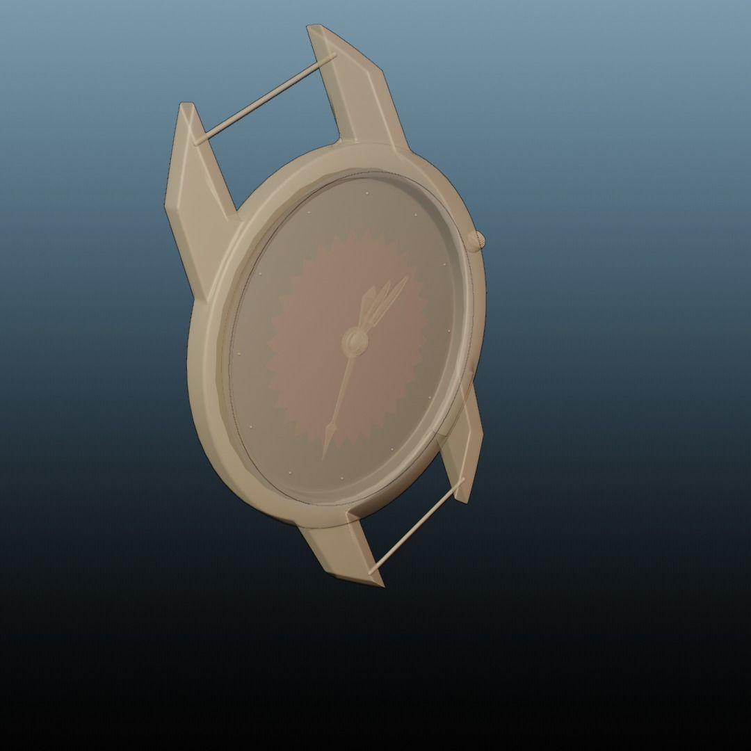 Uhr Watch Animation Lowpoly 3D model_15