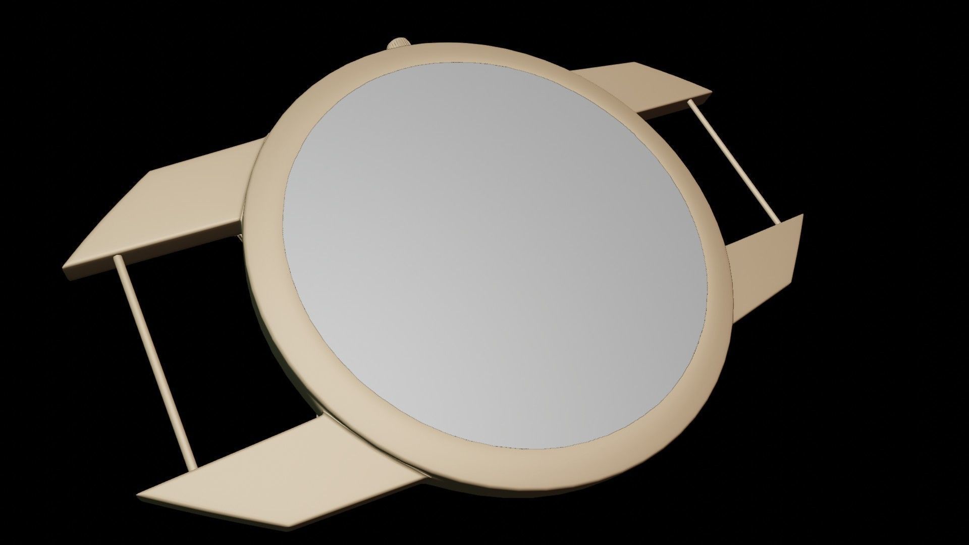 Uhr Watch Animation Lowpoly 3D model_9