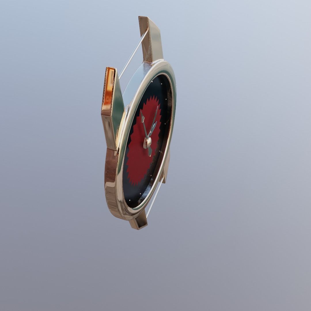 Uhr Watch Animation Lowpoly 3D model_37
