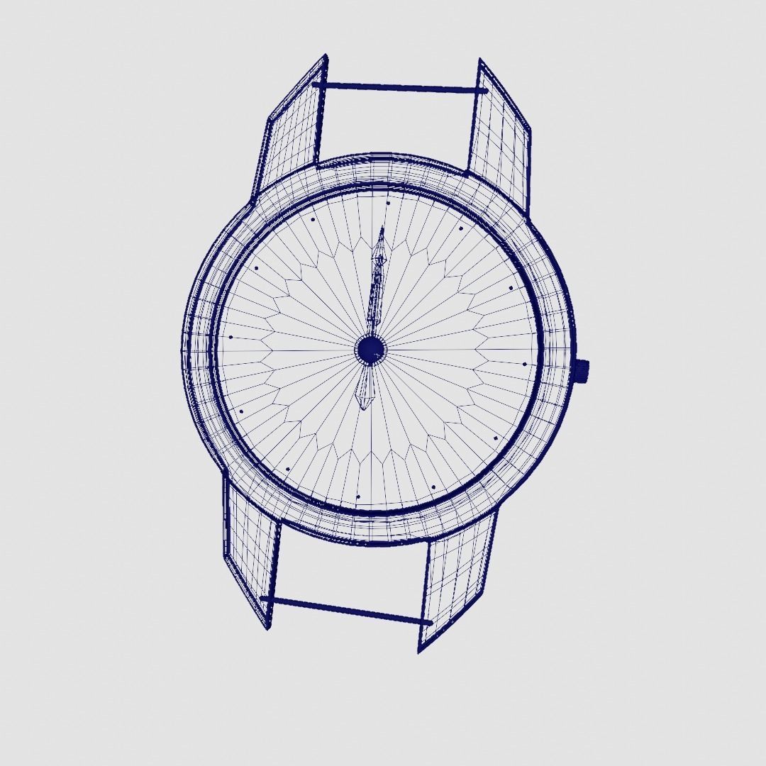 Uhr Watch Animation Lowpoly 3D model_16