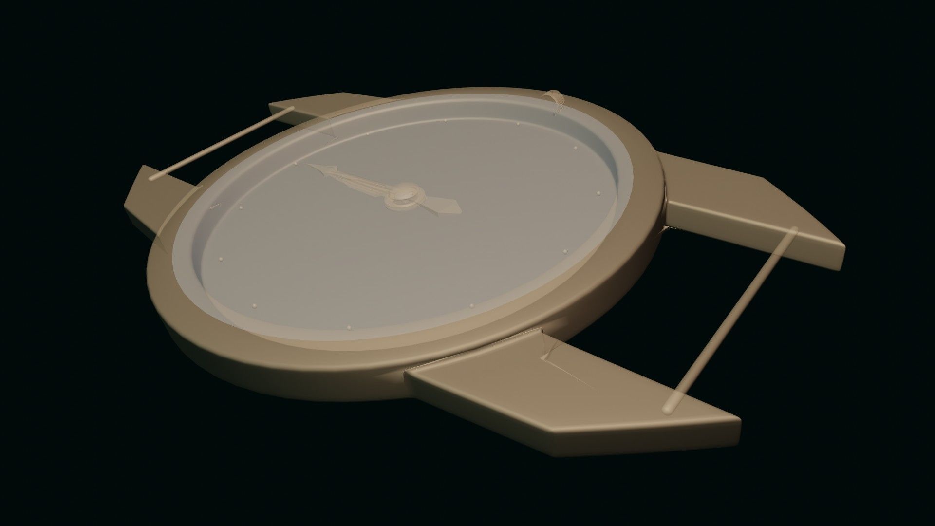 Uhr Watch Animation Lowpoly 3D model_7