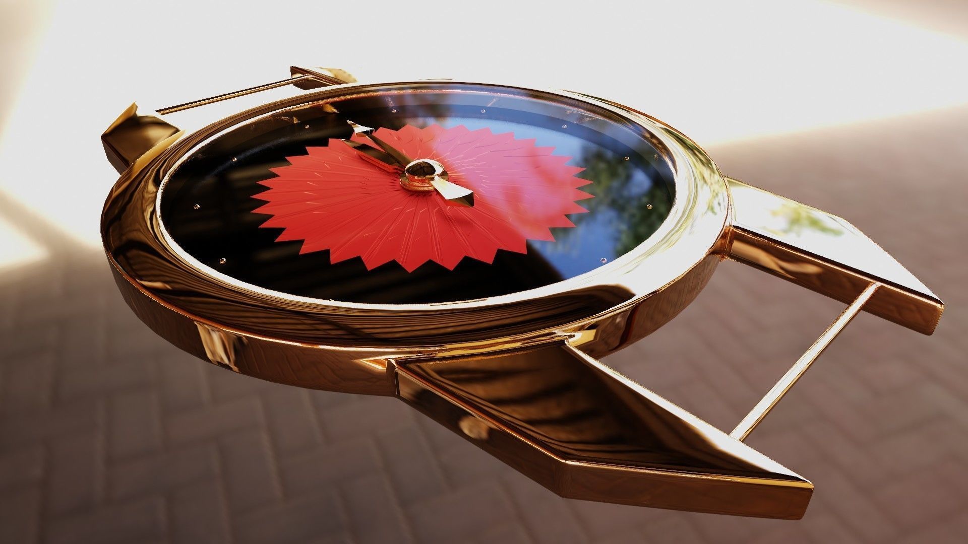 Uhr Watch Animation Lowpoly 3D model_5