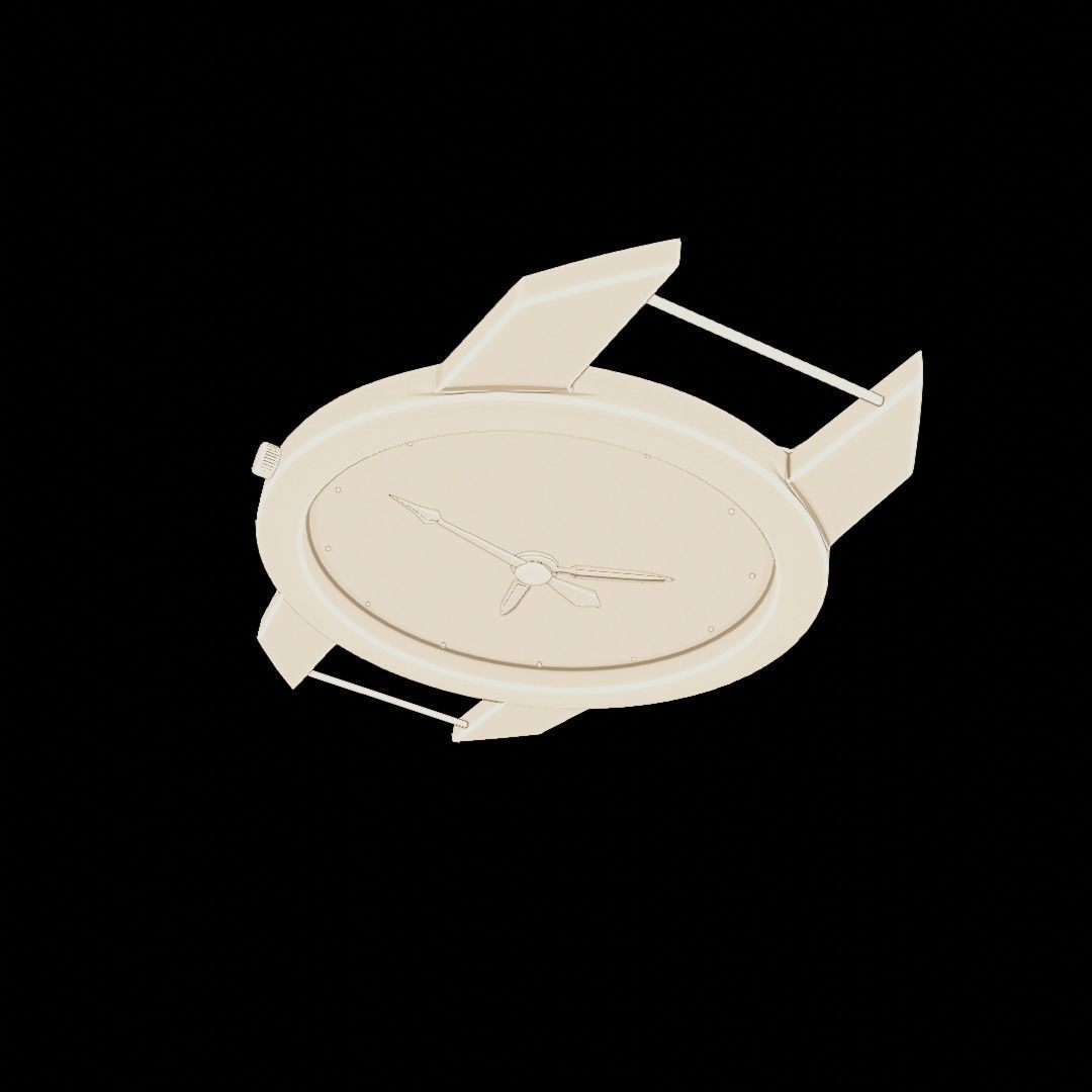 Uhr Watch Animation Lowpoly 3D model_20