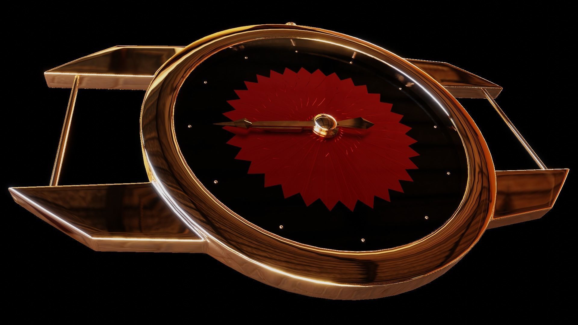 Uhr Watch Animation Lowpoly 3D model_11