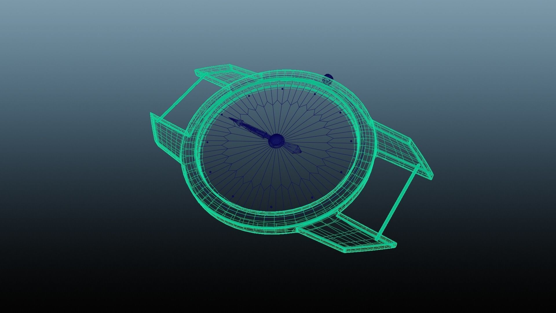 Uhr Watch Animation Lowpoly 3D model_8