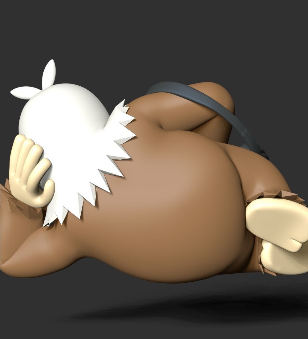 Slaking Pokemon - Headphone Holder 3D print model_14