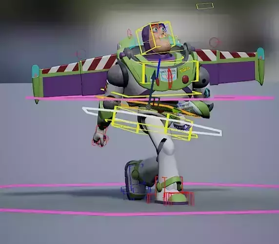 Buzz Lightyear Rig Free 3D model