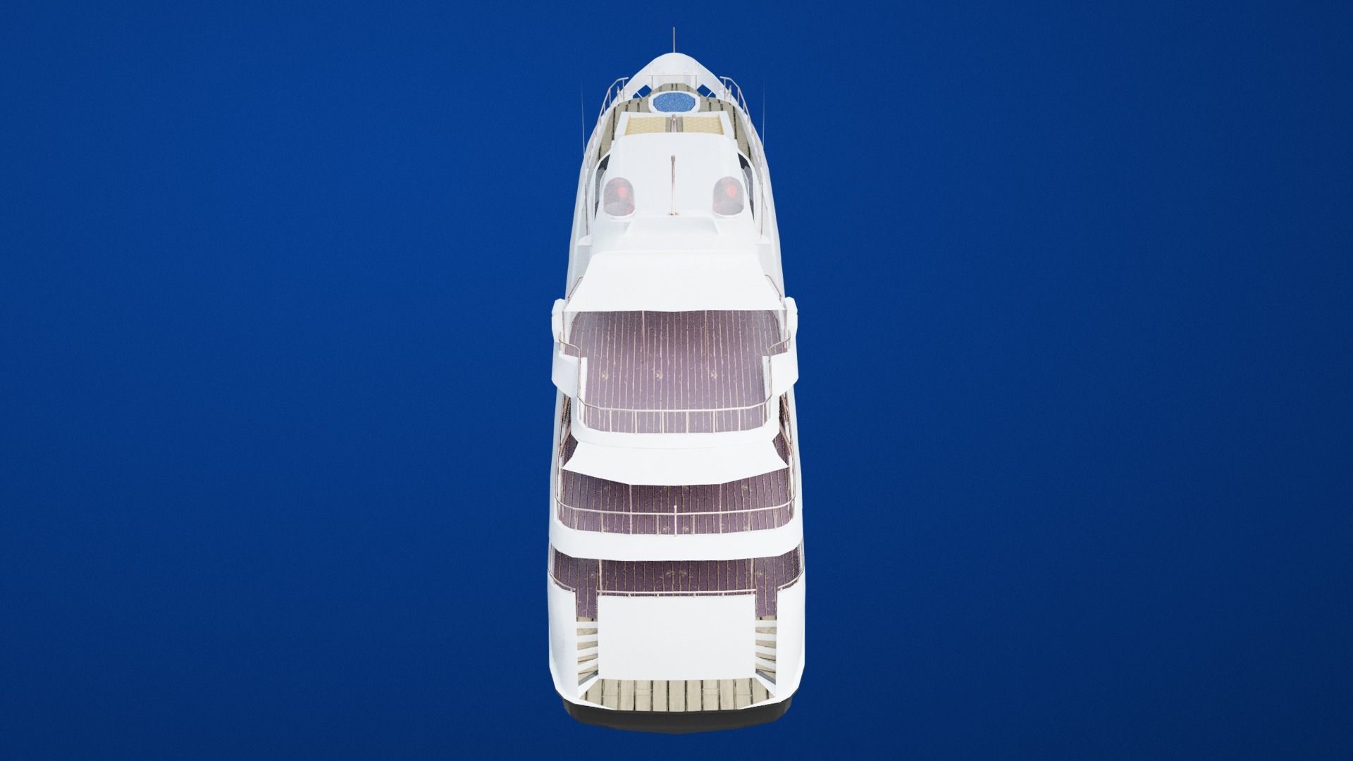 Mega Yacht Low-poly 3D model_29