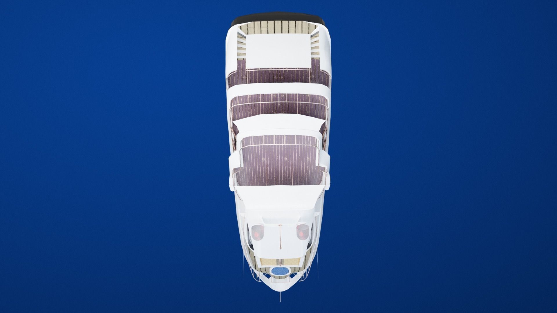 Mega Yacht Low-poly 3D model_27