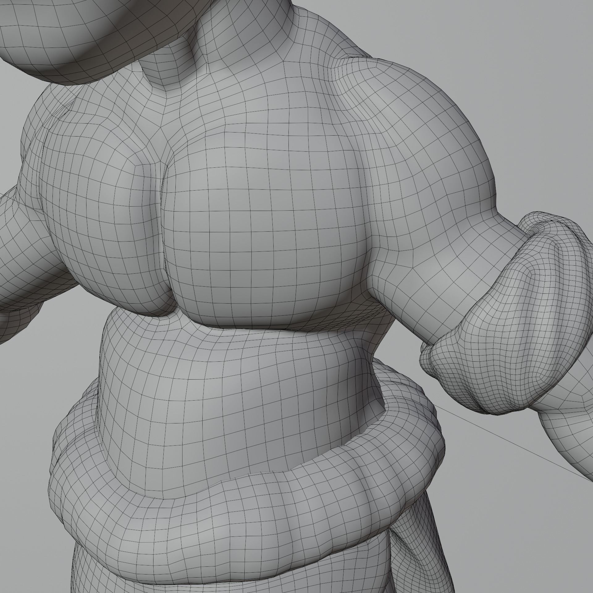 Green Goblin A Pose Not Rigged Low-poly 3D model_6