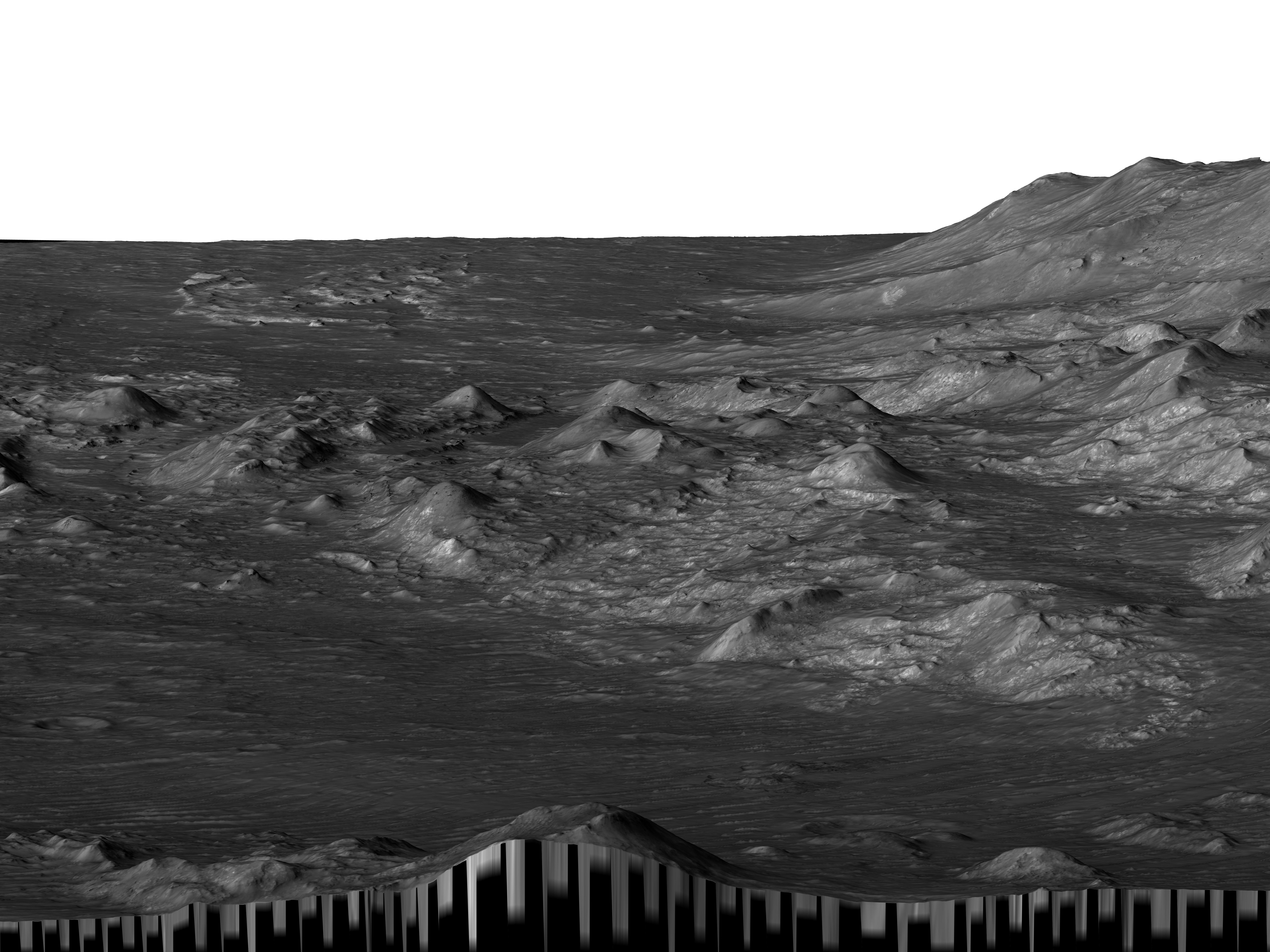 MARS VR - Fractured Bedrock in Central Uplift of Crater 3D model_1