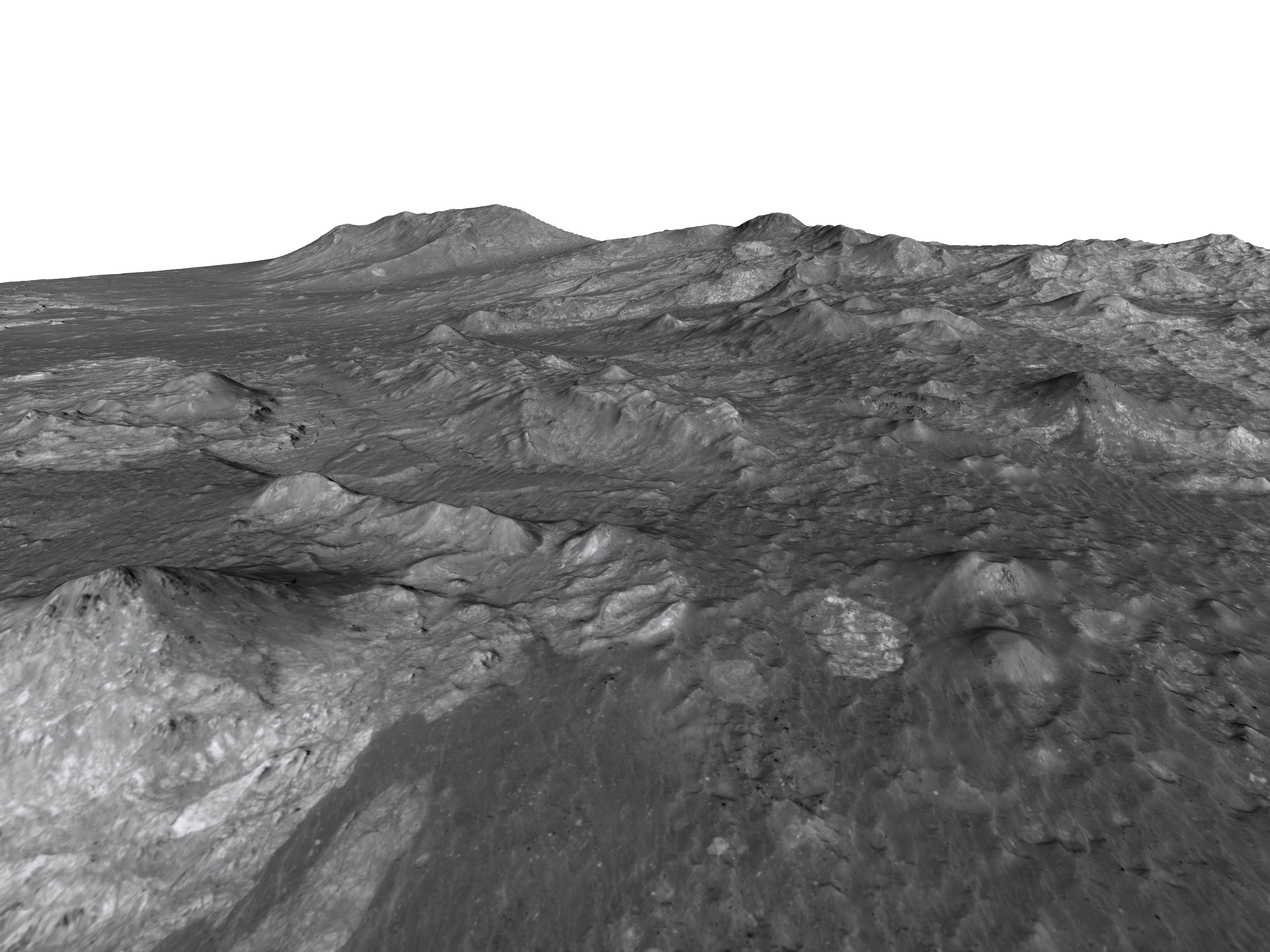 MARS VR - Fractured Bedrock in Central Uplift of Crater 3D model_3