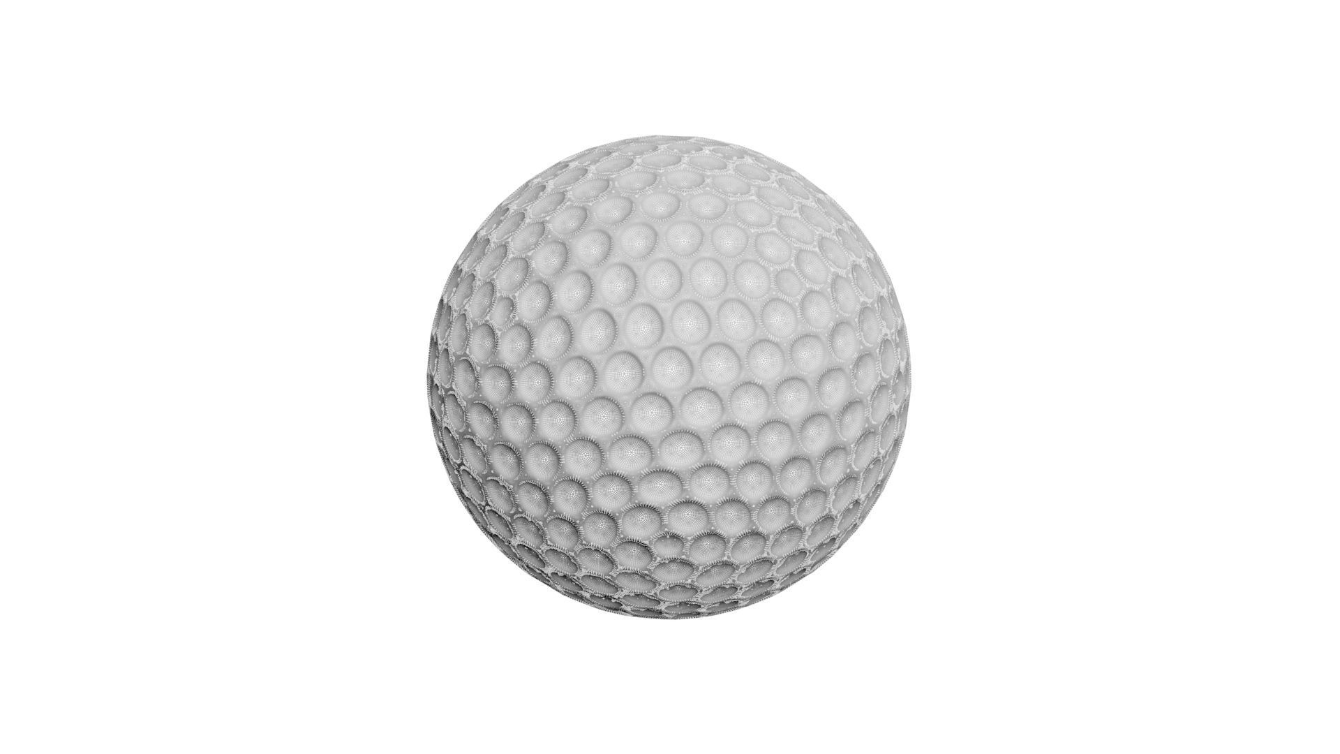 Golf Ball 3D model_15