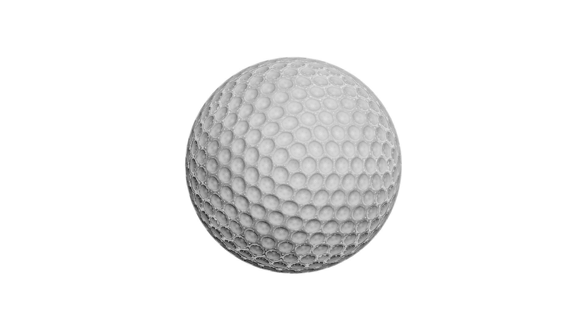 Golf Ball 3D model_17