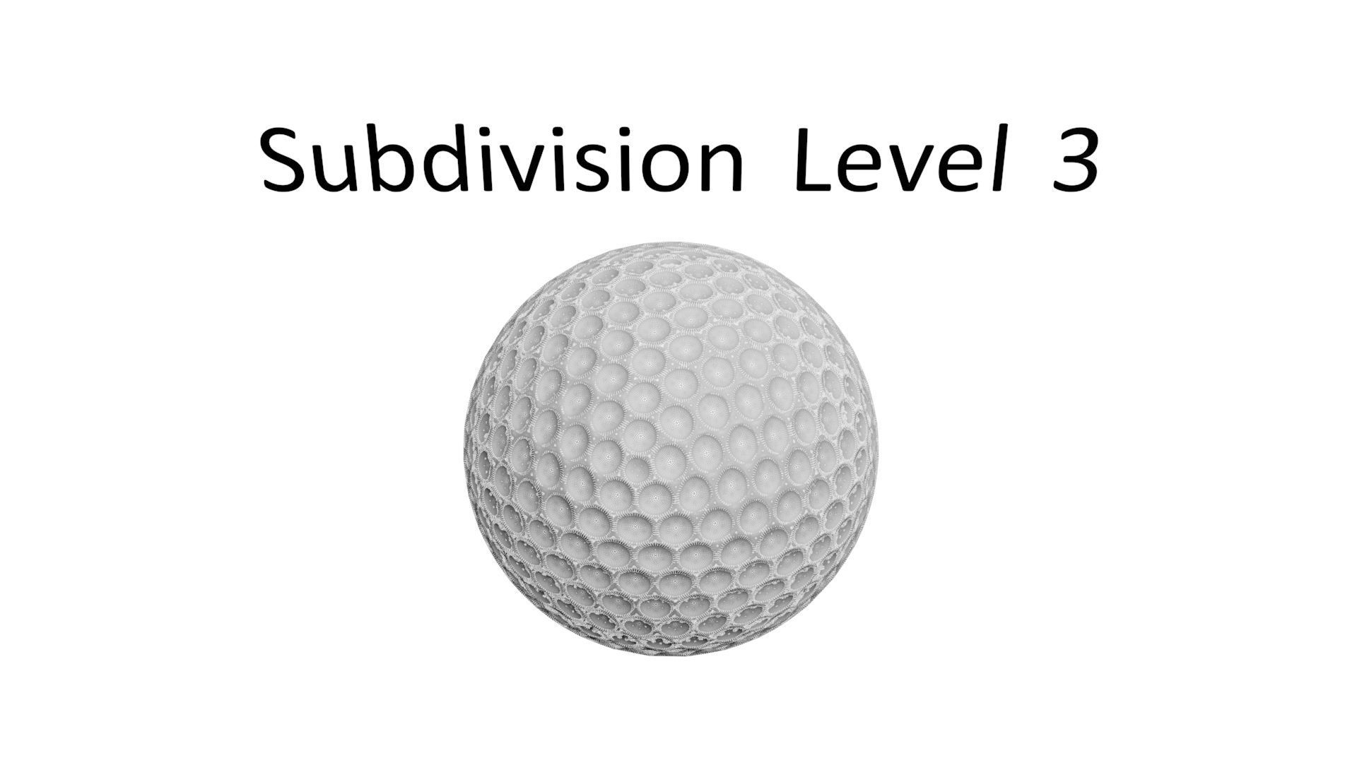 Golf Ball 3D model_22