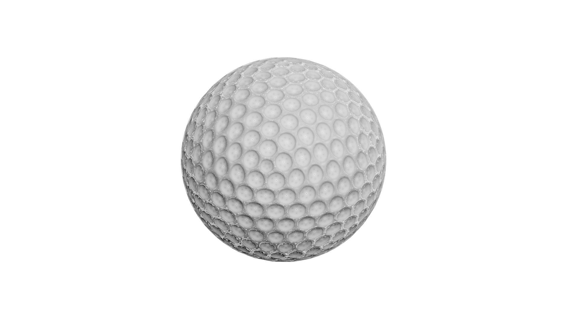 Golf Ball 3D model_14