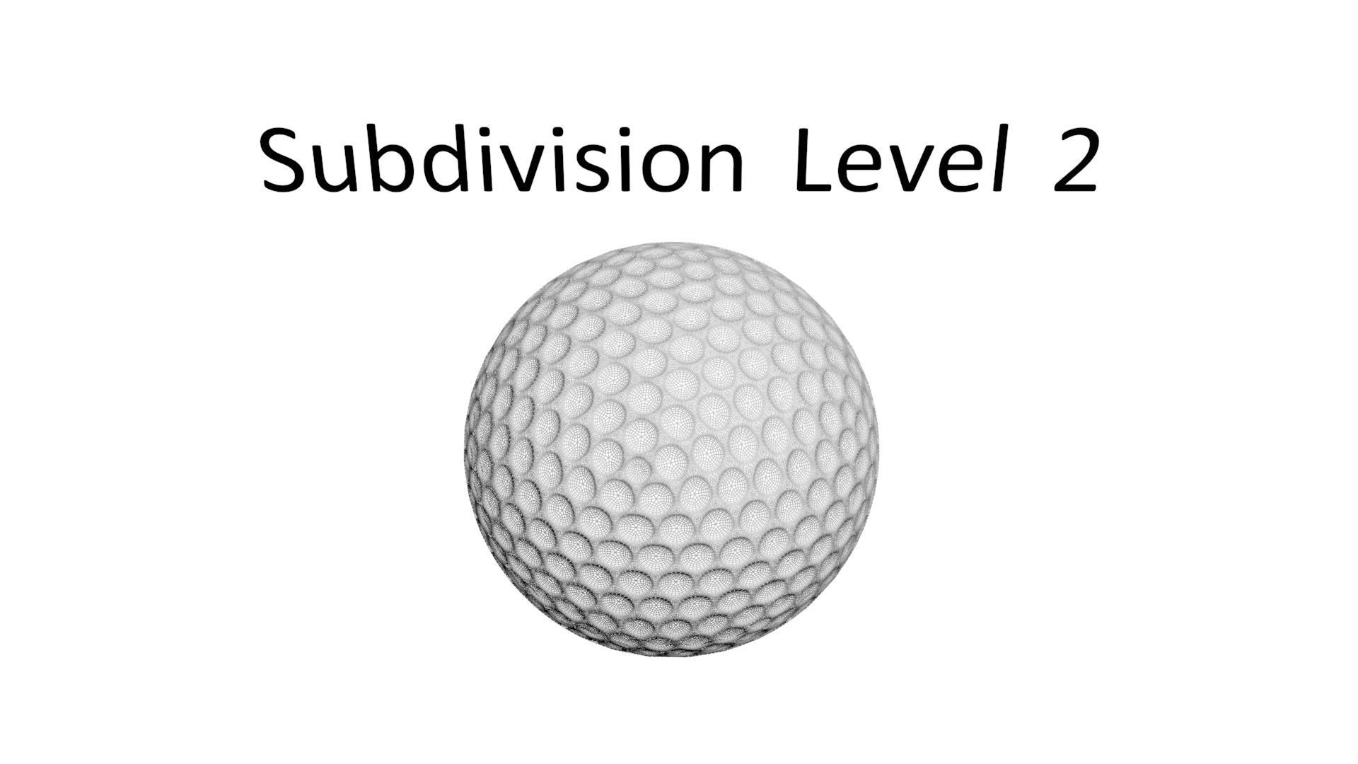 Golf Ball 3D model_23