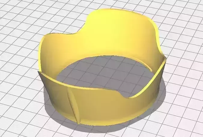 Lens hood for Canon RF 24 105 f4 71 STM kit lens 3D print model