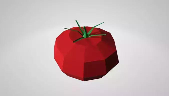 Low poly tomato