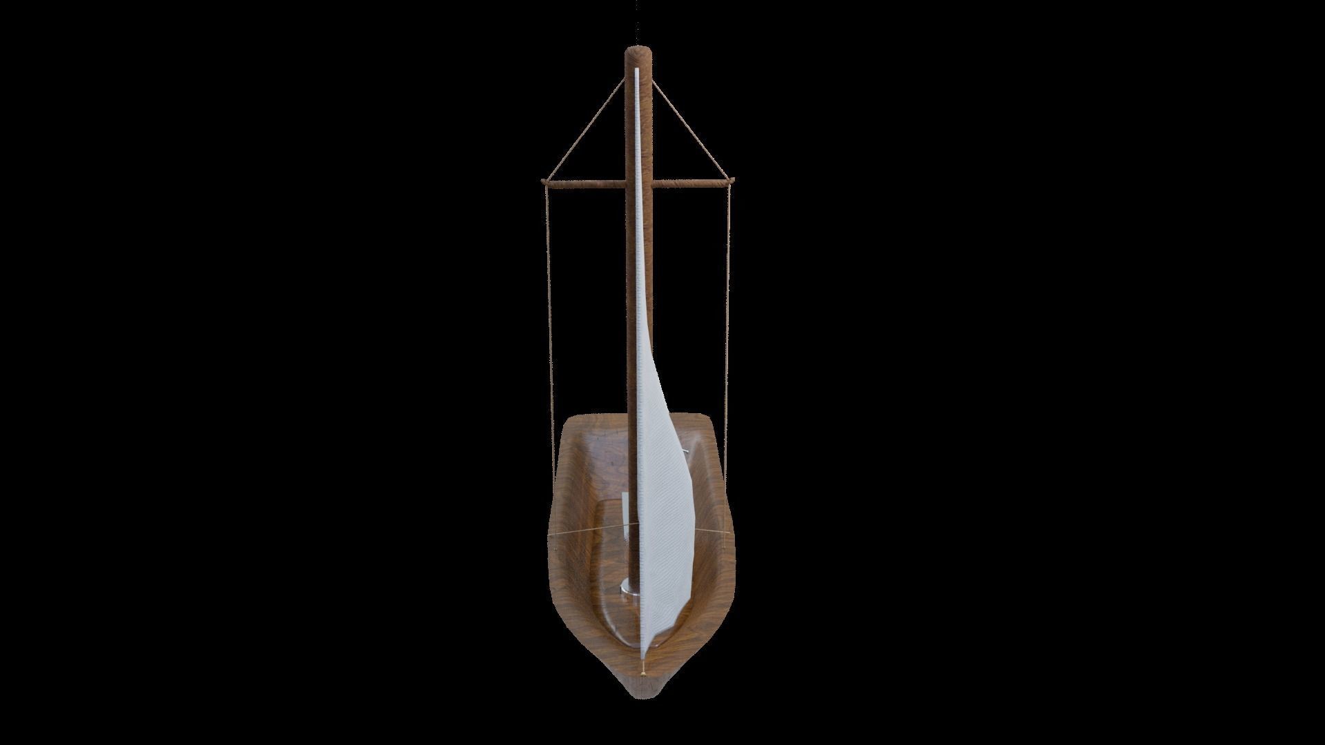 Sailing Boat Low-poly 3D model_20