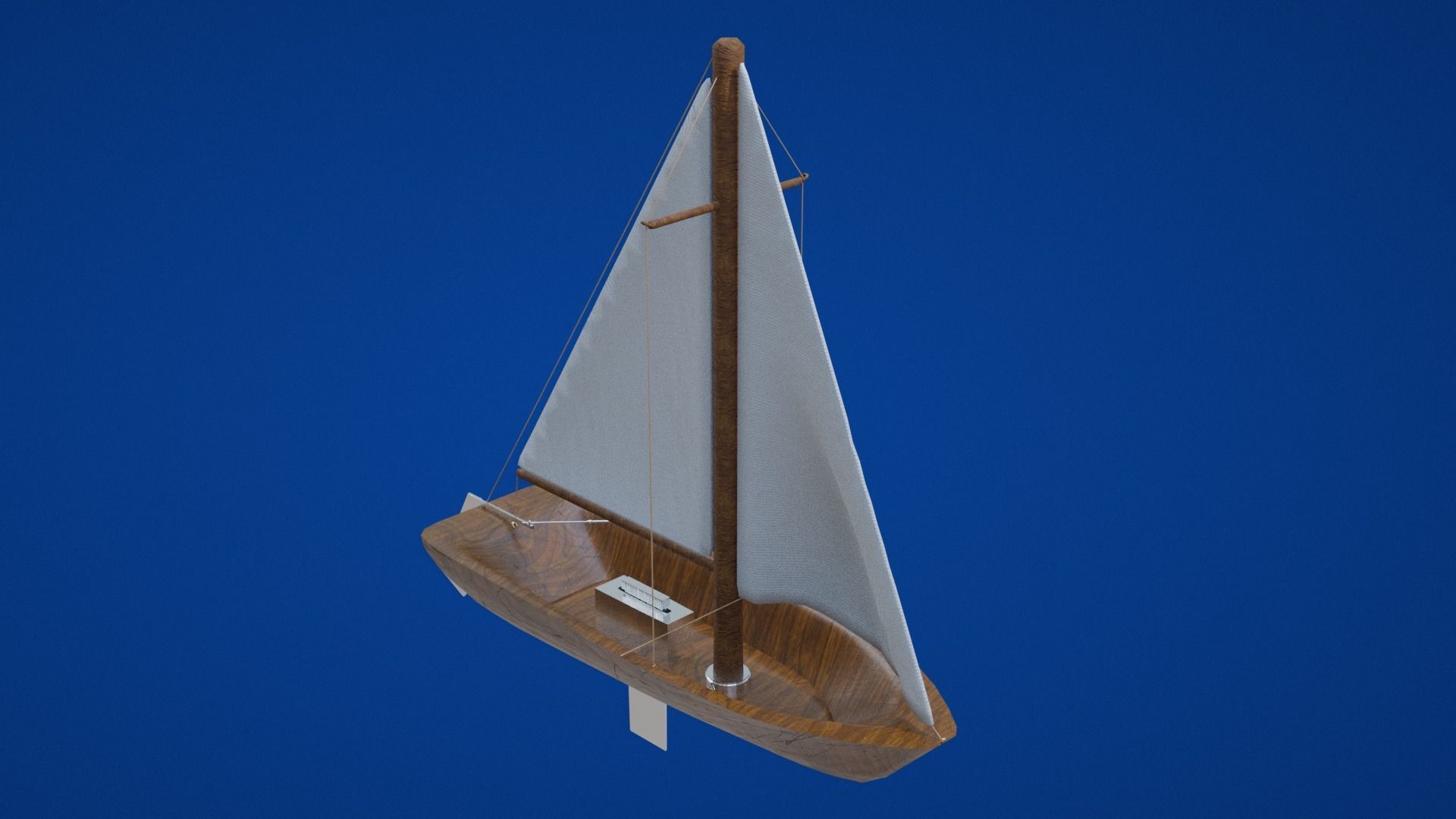 Sailing Boat Low-poly 3D model_23