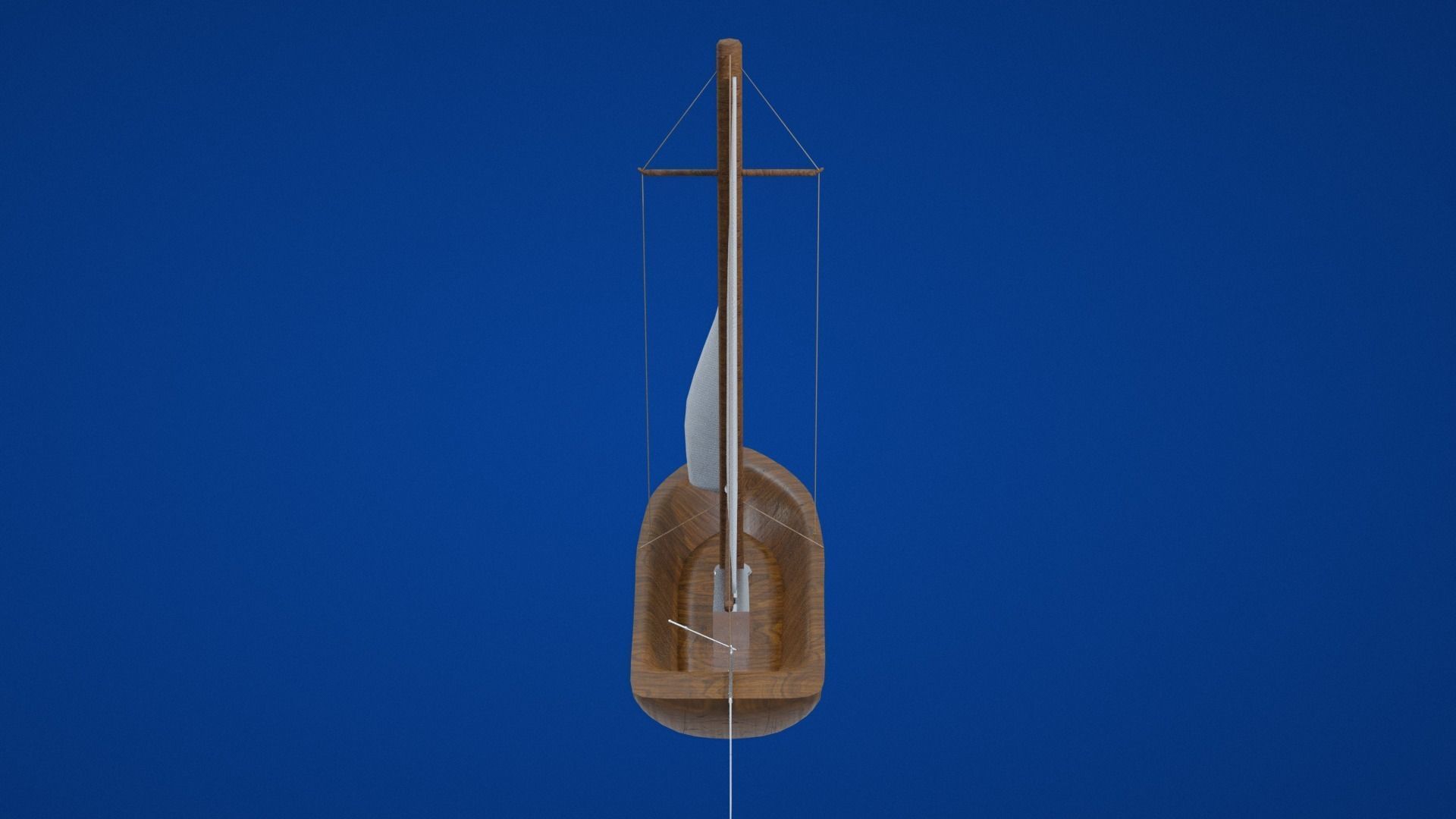 Sailing Boat Low-poly 3D model_19