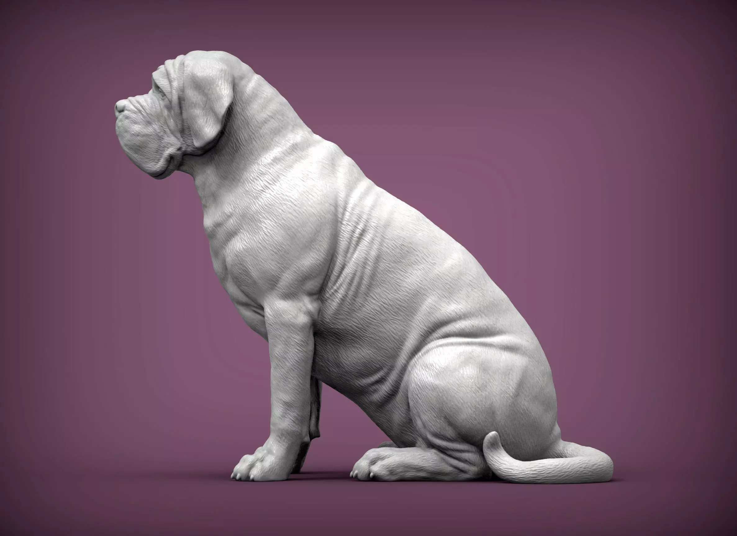 Mastiff dog 3D print model_0