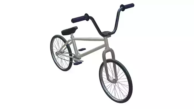 Street Bike Low-poly 3D model
