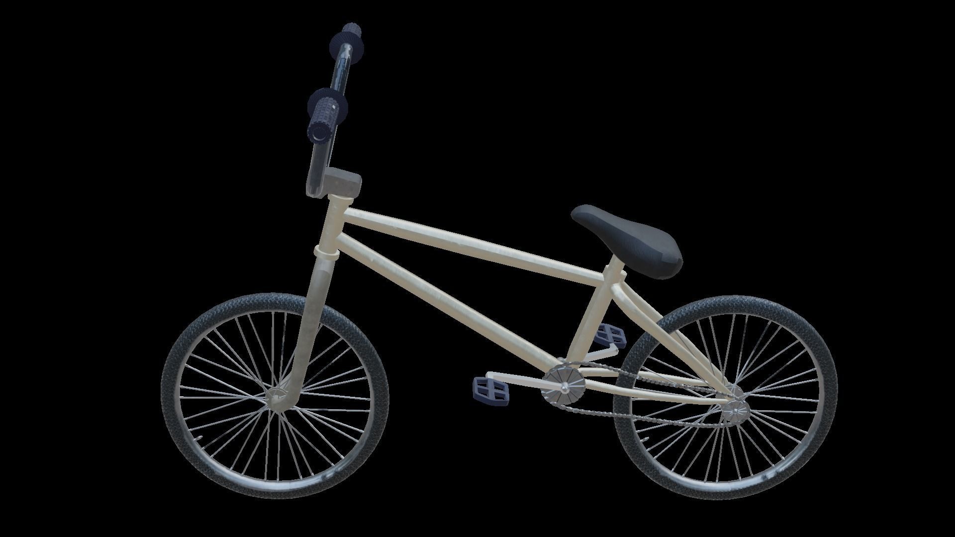 Street Bike Low-poly 3D model_13