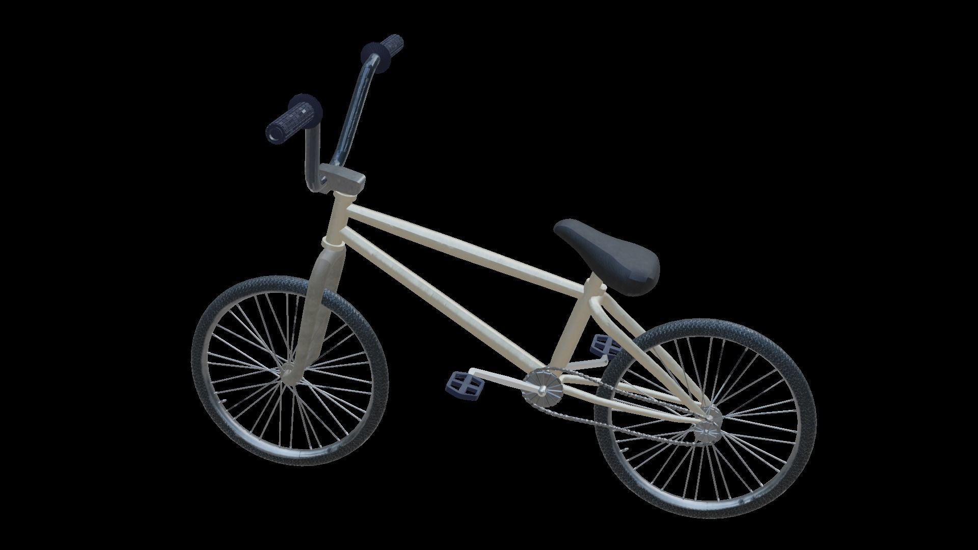 Street Bike Low-poly 3D model_14
