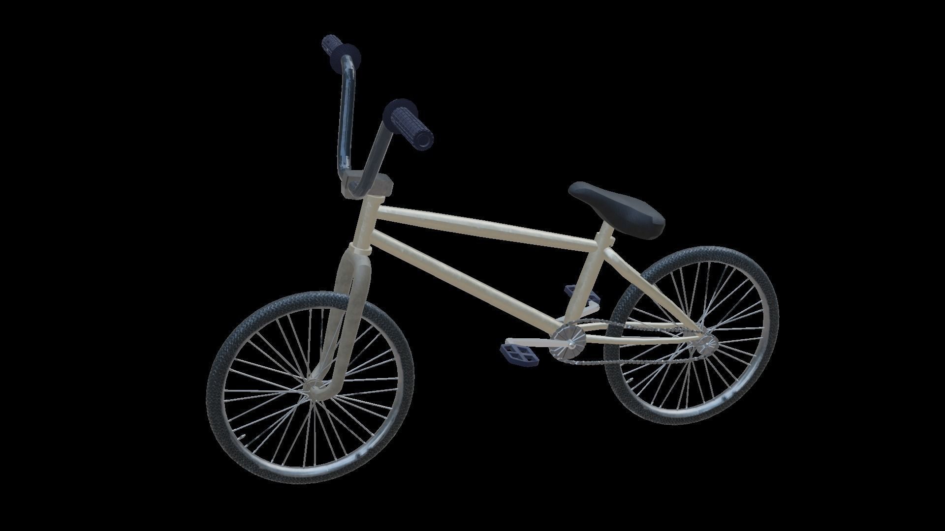 Street Bike Low-poly 3D model_12