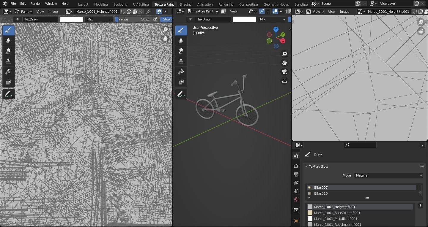 Street Bike Low-poly 3D model_37