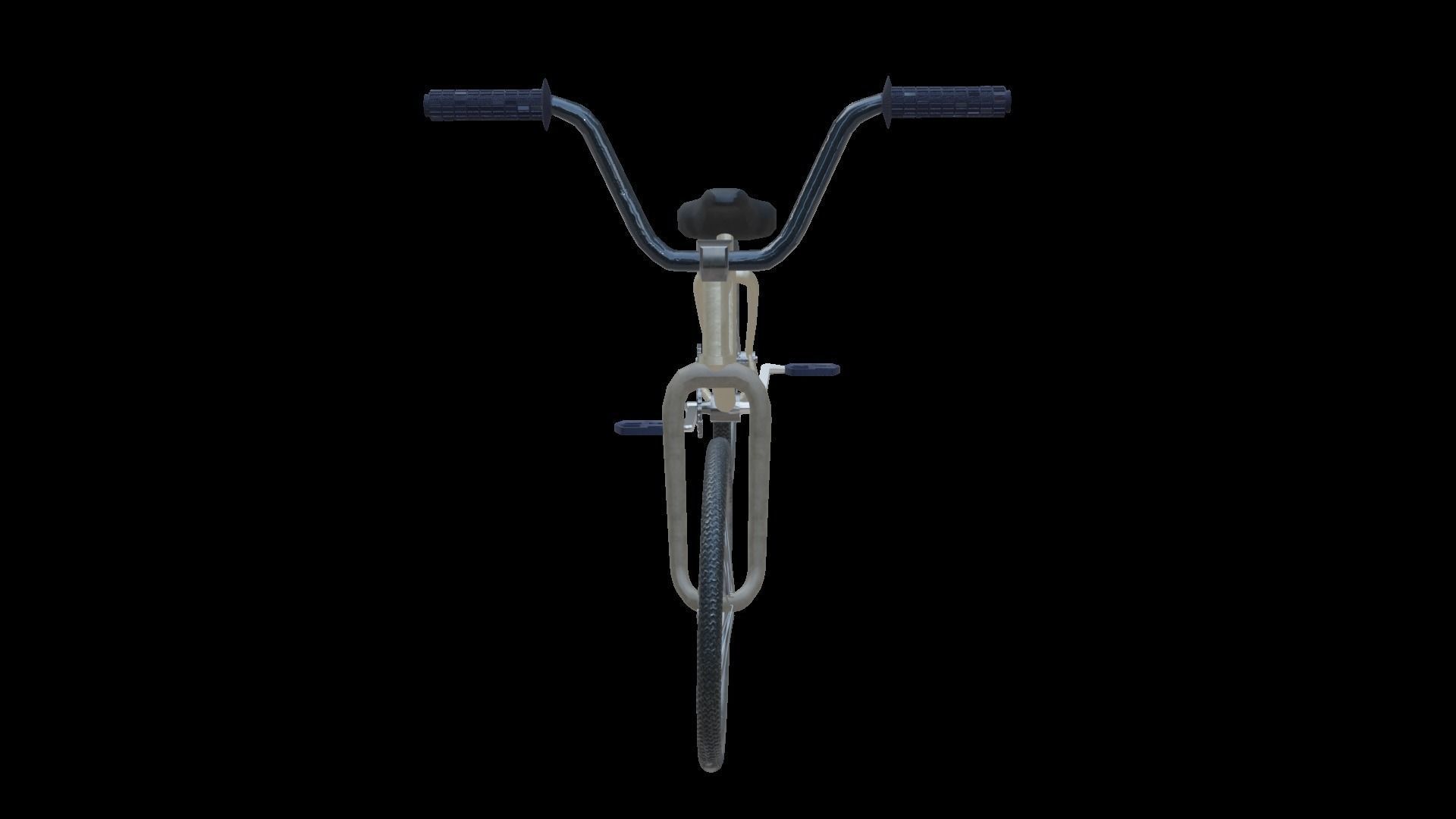 Street Bike Low-poly 3D model_8