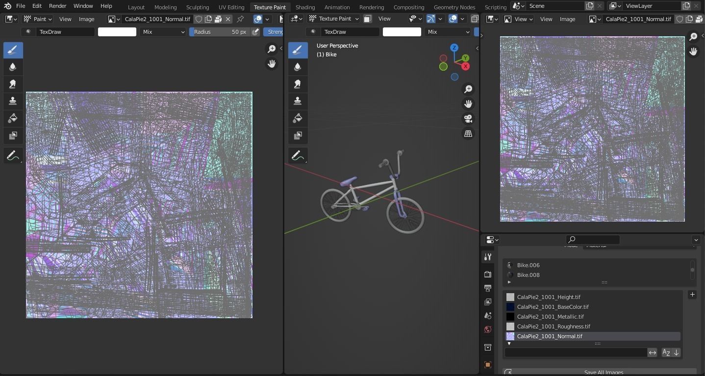Street Bike Low-poly 3D model_39