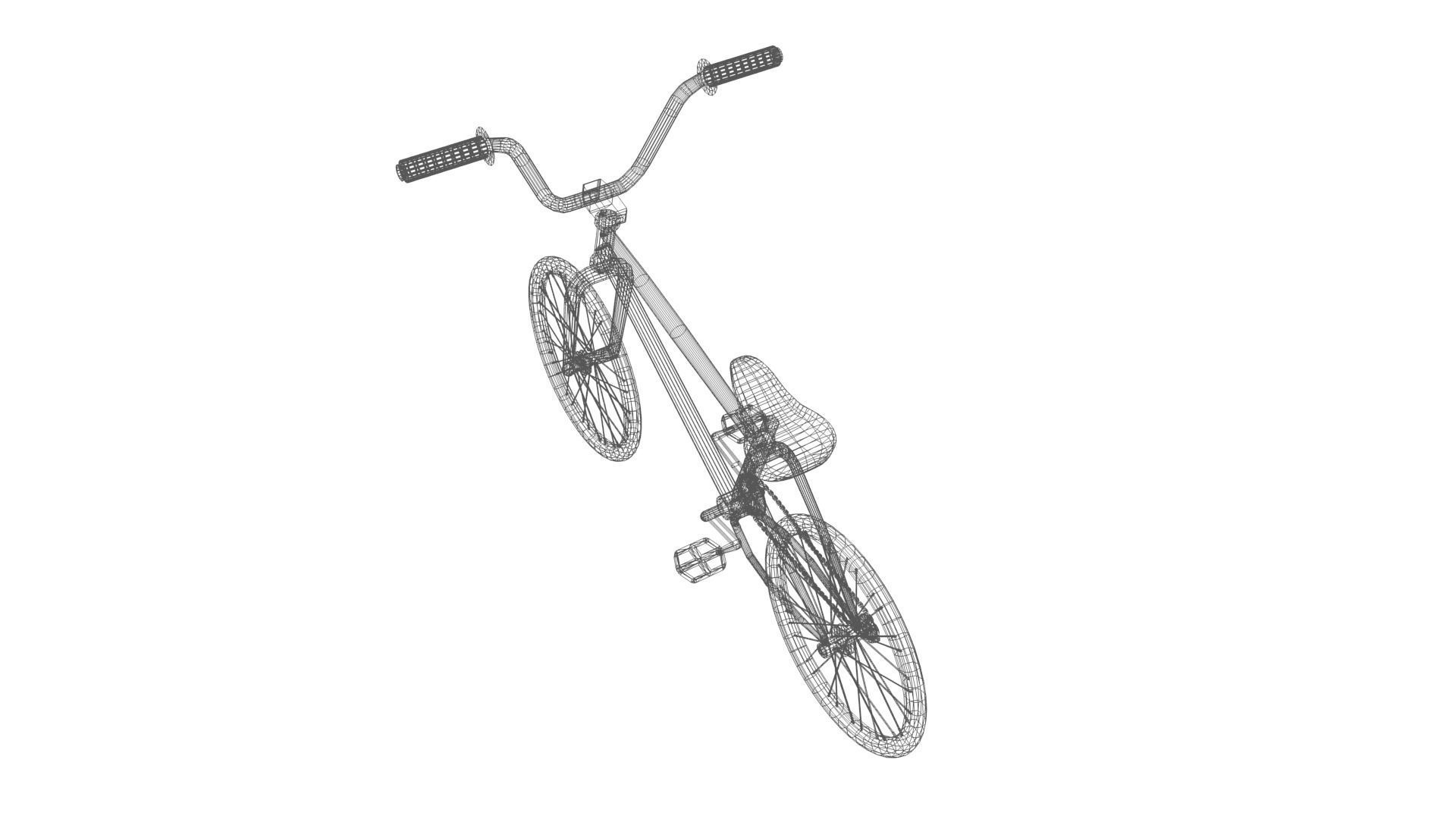 Street Bike Low-poly 3D model_25