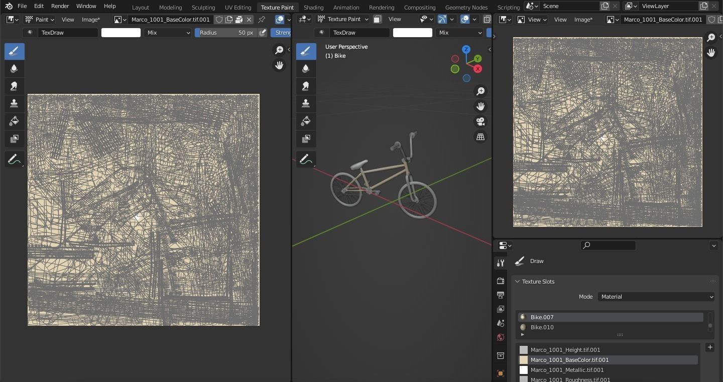 Street Bike Low-poly 3D model_38